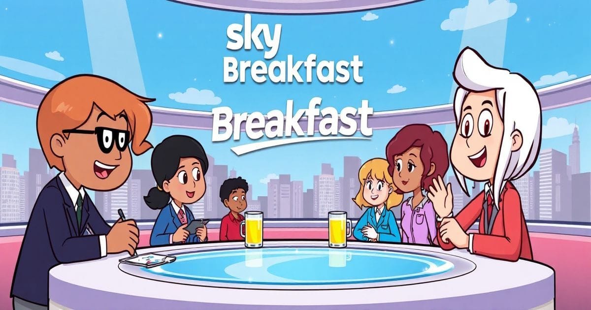 "Sky News Breakfast hosts discussing top stories for January 15, 2025, including global news and breaking headlines."