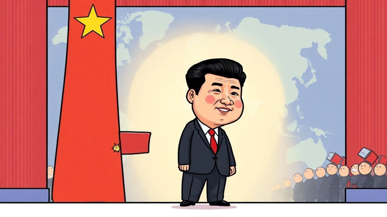 Xi Jinping securing third term as China's President, implications for global politics and international relations.