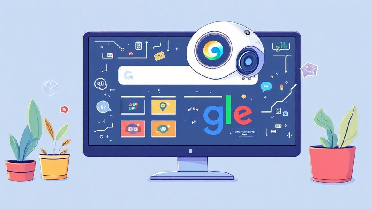 "Google's new AI-enhanced search engine features, including summaries and multimedia results, for improved search experi