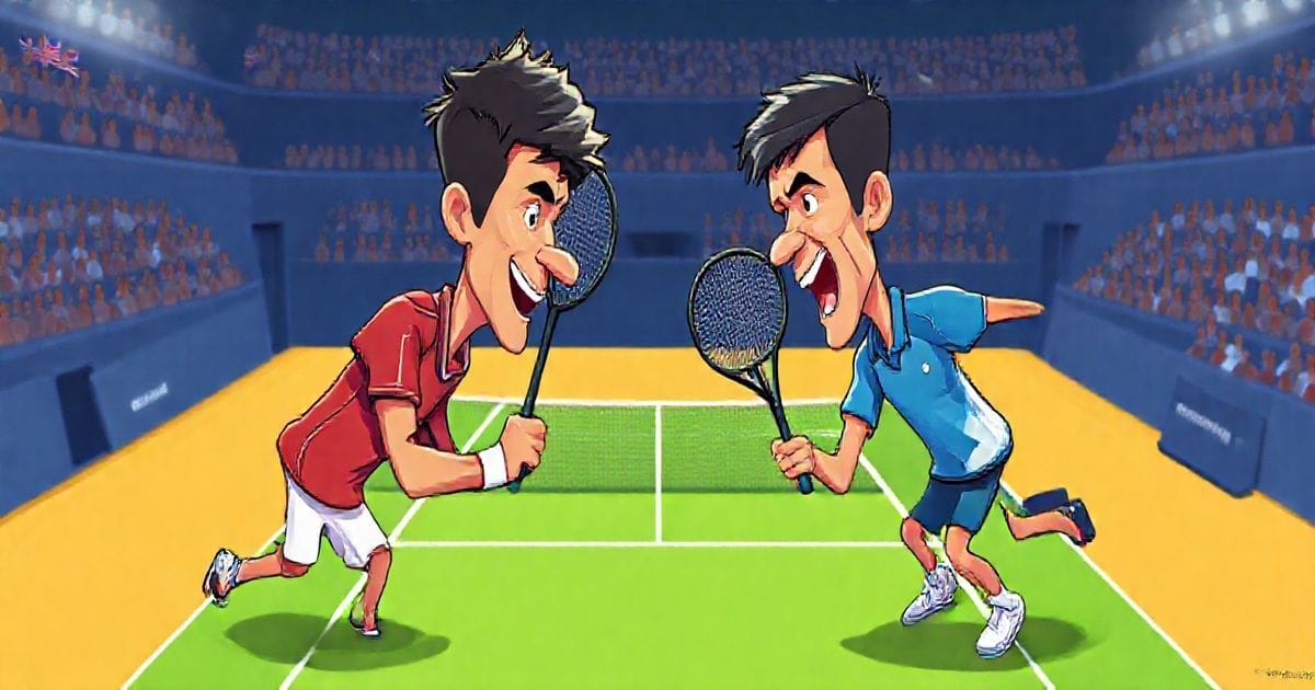 "Novak Djokovic and Carlos Alcaraz in action at the Australian Open 2025, round four match."