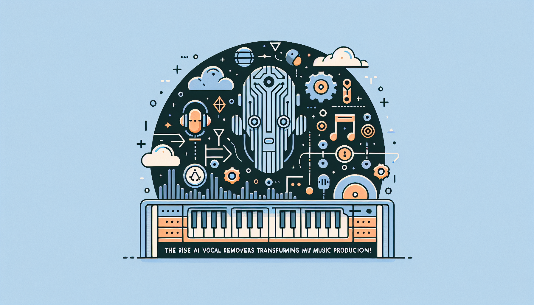 "Graphic illustrating the impact of AI vocal removers on music production"